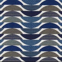 Load image into Gallery viewer, Heavy Duty Art Deco Geometric Abstract Green Navy Blue Upholstery Drapery Fabric CF