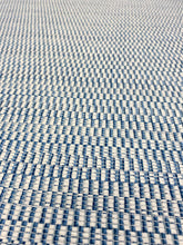 Load image into Gallery viewer, Kravet Crypton 364694 Navy Blue White Weave Water &amp; Stain Resistant Upholstery Fabric STA 3303