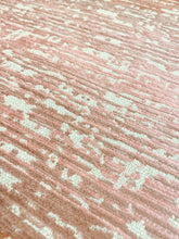 Load image into Gallery viewer, 1.75 Yard Designer Coral Beige Peach Abstract Ombre Chenille Water &amp; Stain Resistant Upholstery Fabric WHS 3835
