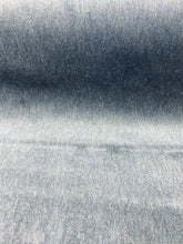 Load image into Gallery viewer, Designer Cotton Denim Blue Velvet Water &amp; Stain Resistant Upholstery Fabric STA 3222