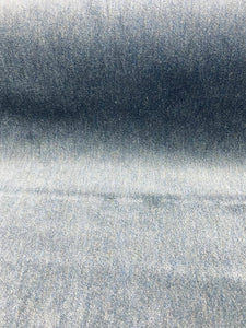 Designer Cotton Denim Blue Velvet Water & Stain Resistant Upholstery Fabric STA 3222