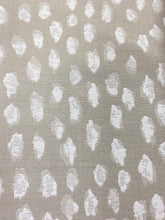 Load image into Gallery viewer, Perennials Elements White Sands Off White Taupe Reversible Animal Pattern Cheetah Water Resistant Upholstery Drapery Fabric STA 3397