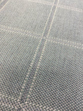 Load image into Gallery viewer, Designer Reversible Seafoam Green Beige Plaid Windowpane Water &amp; Stain Resistant Indoor Outdoor Upholstery Fabric WHS 3839