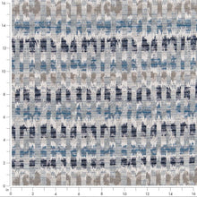 Load image into Gallery viewer, Heavy Duty Navy Blue Grey Abstract Upholstery Fabric CF