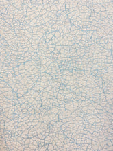 Load image into Gallery viewer, 1.5 Yard Reversible Water &amp; Stain Resistant Indoor Outdoor Cream Aqua Blue Abstract Upholstery Drapery Fabric WHS 3685