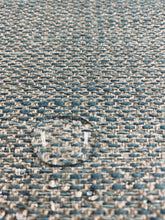 Load image into Gallery viewer, Designer Outdoor MCM Mid Century Modern Grey Teal Taupe Tweed Sling Upholstery Fabric STA 3188