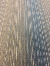Load image into Gallery viewer, Designer Wheat Beige Aqua Blue Ombre Stripe Water &amp; Stain Resistant Upholstery Fabric WHS 3076