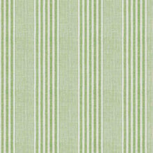 Load image into Gallery viewer, Linen Cotton Green Cream Nautical Stripe Upholstery Drapery Fabric FB
