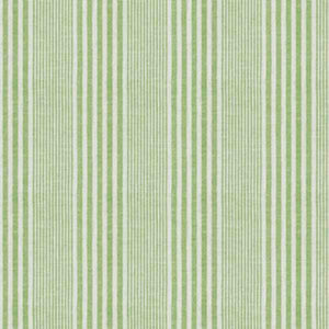 Linen Cotton Green Cream Nautical Stripe Upholstery Drapery Fabric FB