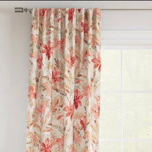 Load image into Gallery viewer, Stain Resistant Beige Green Seafoam Pink Red Floral Upholstery Drapery Fabric CF