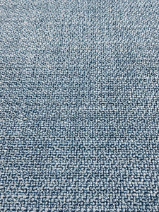 Designer Nubby Performance MCM Mid Century Modern Denim Blue Boucle Upholstery Fabric WHS 3443