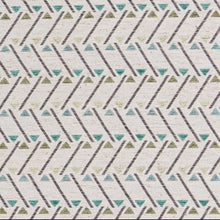 Load image into Gallery viewer, Heavy Duty Beige Green Grey Blue Geometric Abstract Upholstery Fabric CF