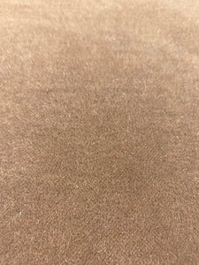 2 Yard of Mocha Brown Genuine Mohair Velvet Water & Stain Resistant Upholstery Fabric STA 3677