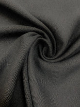 Load image into Gallery viewer, Designer Charcoal Black Wool Blend Water &amp; Stain Resistant Upholstery Fabric WHS 3699