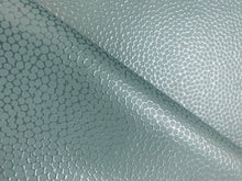 Load image into Gallery viewer, Designer Teal Aqua Blue Animal Pattern Pearlescent Faux Leather Vinyl Fabric WHS 4152