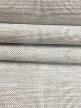 Load image into Gallery viewer, Designer Water &amp; Stain Resistant Heavy Duty Taupe Beige Cream MCM Mid Century Modern Tweed Upholstery Fabric WHS 4117