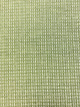 Load image into Gallery viewer, 1.3 Yard Designer Heavy Duty Lime Green Off White MCM Mid Century Modern Tweed Upholstery Fabric WHS 3517