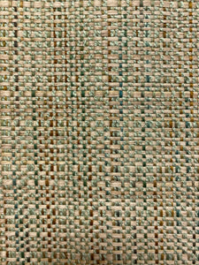 Designer Olive Sage Green Mustard MCM Mid Century Modern Tweed Upholstery Fabric WHS 4201