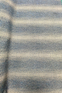 Scalamandre Despres Weave Indigo Navy Blue Taupe Animal Pattern Upholstery Fabric STA 3405