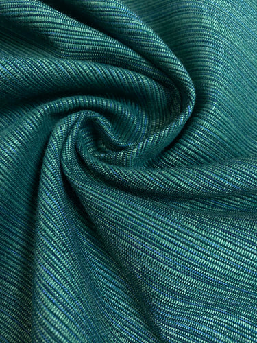 Perennials Snazzy Cerulean Emerald Green Indoor Outdoor Water Resistant Upholstery & Drapery Fabric WHS 4072