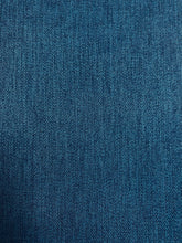 Load image into Gallery viewer, Designer MCM Mid Century Modern Marine Blue Water &amp; Stain Resistant Upholstery Fabric WHS 3961