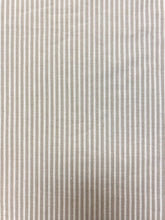 Load image into Gallery viewer, Designer Beige Cream Ticking Stripe Upholstery Fabric WHS 4094