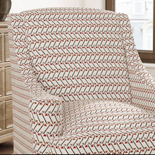 Load image into Gallery viewer, Heavy Duty Beige Orange Grey Black Geometric Abstract Upholstery Drapery Fabric CF