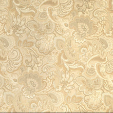 Load image into Gallery viewer, Beige Mustard Taupe Paisley Upholstery Drapery Fabric CF