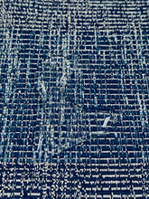 Load image into Gallery viewer, Designer Water &amp; Stain Resistant Indoor Outdoor Navy French Blue MCM Abstract Upholstery Fabric STA 3071