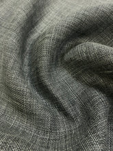 Load image into Gallery viewer, Designer Grey Green Belgian Flax Linen Upholstery Fabric WHS 3986