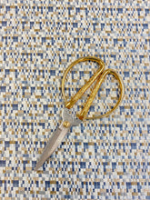 Load image into Gallery viewer, 1.75 Yard Kravet Designer 34697-521 Ochre Brown Grey Blue Woven Abstract MCM Mid Century Modern Water Resistant Upholstery Fabric STA 3041