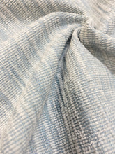 Load image into Gallery viewer, Designer Aqua Blue Textured Chenille Water &amp; Stain Resistant Upholstery Fabric WHS 3654
