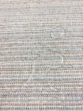 Load image into Gallery viewer, 1.6 Yard Designer Linen Flax Viscose Blue Cream Beige Brown Tweed MCM Mid Century Modern Water &amp; Stain Resistant Upholstery Fabric WHS 4035