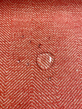 Load image into Gallery viewer, Designer Water &amp; Stain Resistant Rose Beige Coral Herringbone MCM Mid Century Modern Upholstery Fabric WHS 3768