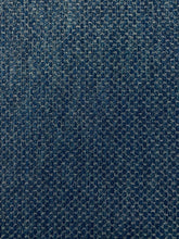 Load image into Gallery viewer, 1.5 Yard Designer InsideOut Navy Blue Grey MCM Mid Century Modern Tweed Water &amp; Stain Resistant Upholstery Fabric WHS 4118