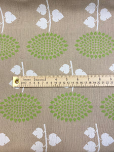Link Hydrangea Antique Beige Spring Green White Outdoor Botanical Water Resistant Upholstery Drapery Fabric WHS 3034
