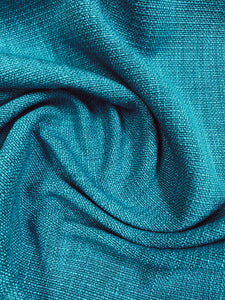 Designer MCM Mid Century Modern Teal Blue Tweed Upholstery Fabric WHS 3161