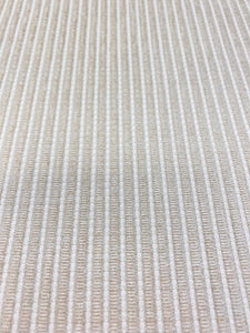 Designer Woven Beige Cream Stripe Upholstery Fabric WHS 3667
