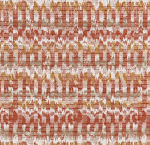 Load image into Gallery viewer, Heavy Duty Rusty Brown Mustard Green Kilim Ikat Upholstery Fabric CF