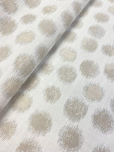 Load image into Gallery viewer, Reversible Perennials Bebop Nightshade Denim Chalk Beige Off White Dot Indoor Outdoor Water Resistant Upholstery Drapery Fabric WHS 3552