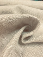 Load image into Gallery viewer, Designer Woven Nubby Woven Belgian Linen Viscose Beige Upholstery Drapery Fabric WHS 3081