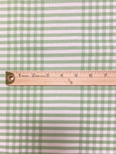 Load image into Gallery viewer, Schumacher Bergen Plaid Green Cream Check Cotton Upholstery Fabric WHS 3560