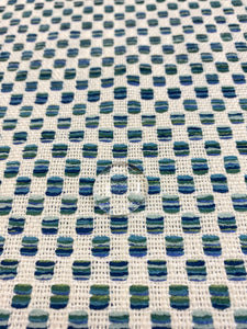 1.3 Yard Kravet Design - 36090-340 Horizon Inside Out Indoor Outdoor Teal Aqua Blue White Green Geometric Upholstery Fabric WHS 3529