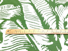 Load image into Gallery viewer, Sunbrella Martinique Grass Off White Green Botanical Palm Leaf Outdoor Upholstery Drapery Fabric