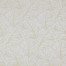 Load image into Gallery viewer, 54" Wide Albero Leaves Ivory Cream Beige Drapery  Fabric Woodland Damask Pattern Abstract Brocade IL7