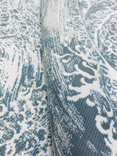 Load image into Gallery viewer, Holly Hunt Wave Bay Blue Sunbrella Indoor Outdoor Water &amp; Stain Resistant Upholstery Drapery Fabric STA 3290