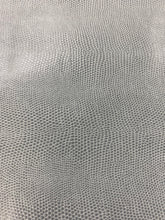 Load image into Gallery viewer, Kravet Derek 515 Alligator Reptile Animal Skin Pattern Aqua Blue Grey Textured Faux Leather Upholstery Vinyl STA 3052