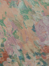 Load image into Gallery viewer, Vintage Mauve Seafoam Green Pink Cotton Abstract Drapery Fabric WHS 3990