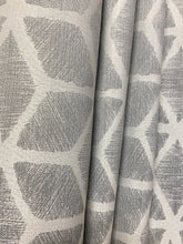 Load image into Gallery viewer, Kravet 34658 Grey Abstract Geometric Water &amp; Stain Resistant Upholstery Fabric WHS 3994
