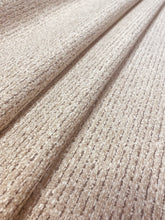 Load image into Gallery viewer, 1.8 Yard Designer Beige Taupe Cream Textured Chenille Water &amp; Stain Resistant Upholstery Fabric WHS 3319